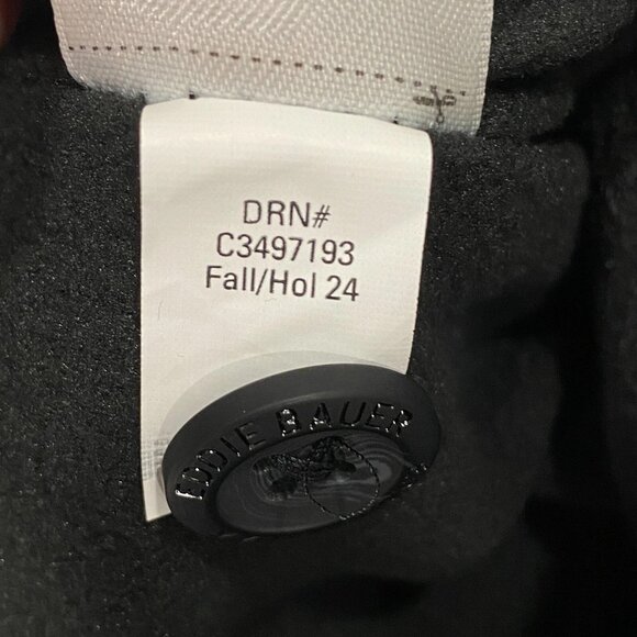 Eddie Bauer Fleece Lined Tech Pants Mens 34 x 30 Black Water Repellent Insulated - Picture 12 of 12